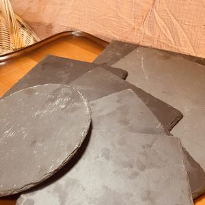 Ardoise carrée de présentation pour buffet mariage, cocktail ou événement